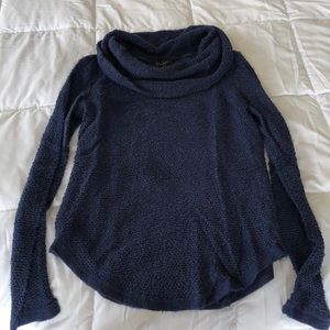 Blue knit sweater